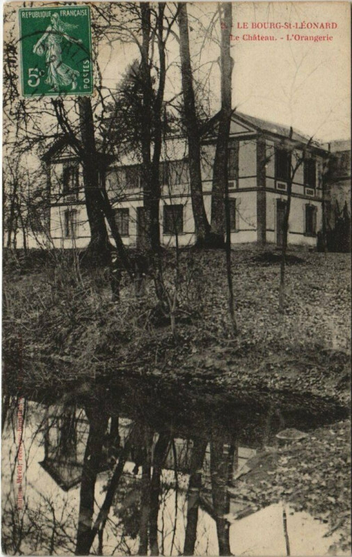 Carte postale ancienne Le Burg Saint-Leonard Le Chateau L'Orangerie à Ri