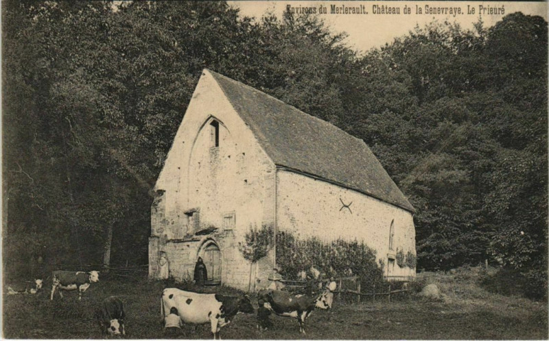 Carte postale ancienne Chateau de la Genevraye Le Prieuré à Ri