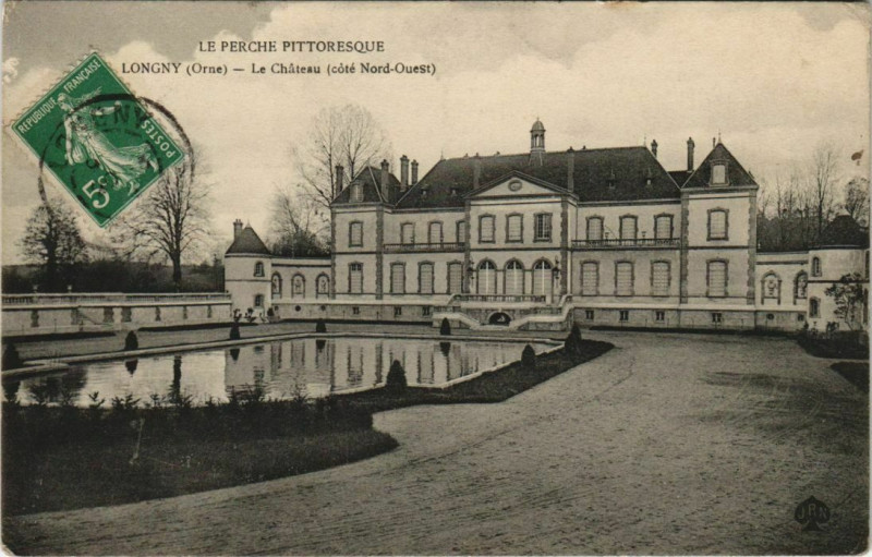 Carte postale ancienne Longny Le Chateau (cote Nord Ouest)