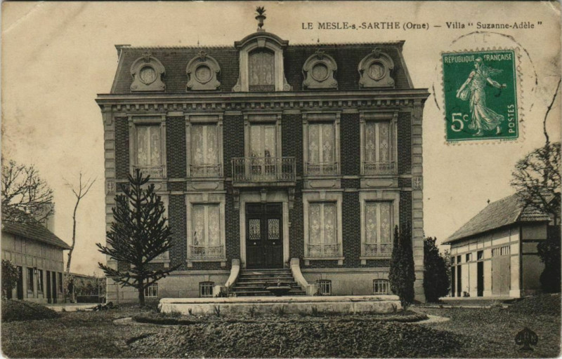 Carte postale ancienne Le Mesle-sur-Sarthe Villa Suzanne Adéle