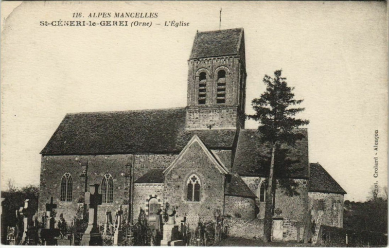 Carte postale ancienne St.Ceneri le Gerei L'Eglise France à Ri