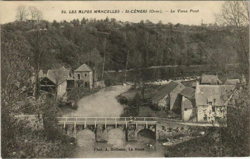 Carte postale ancienne St.Ceneri Le Vieux Pont France à Ri