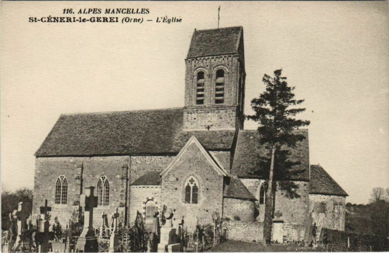 Carte postale ancienne St.Ceneri le Gerei L'Eglise France à Ri