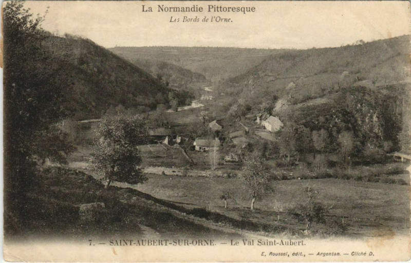 Carte postale ancienne Saint-Aubert s Orne Le Val Saint-Aubert France à Aube