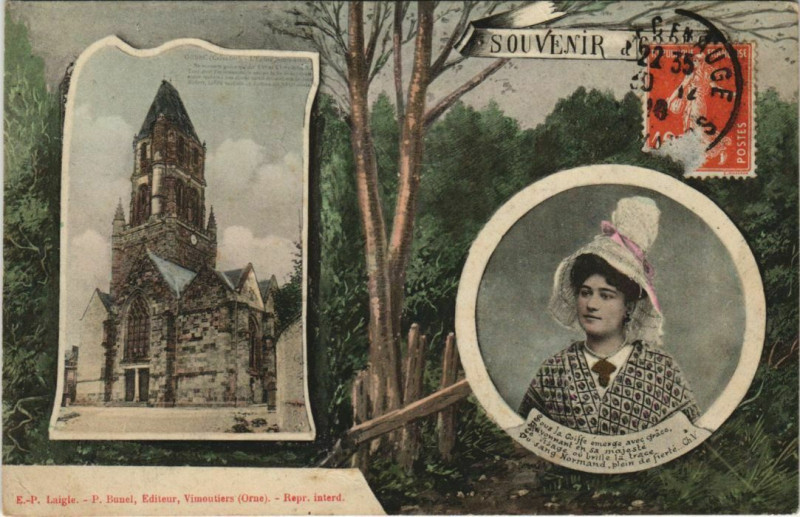 Carte postale ancienne Souvenir France