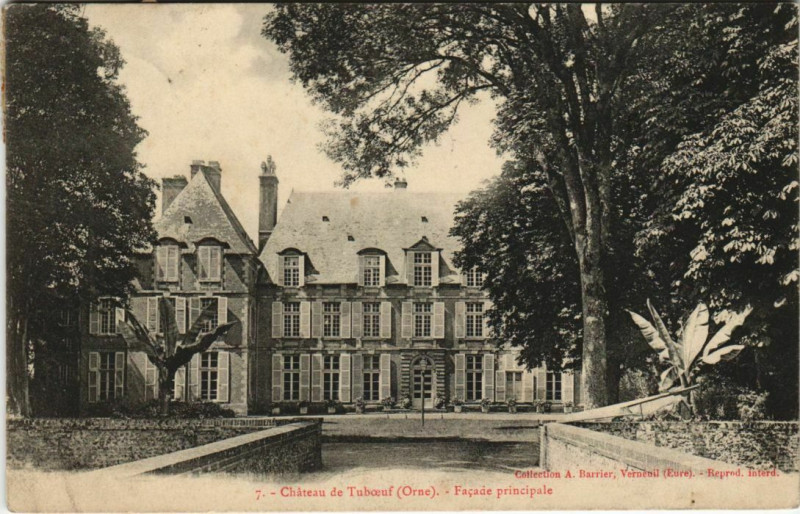 Carte postale ancienne Chateau de Tuboeuf Facade principale France à Ri