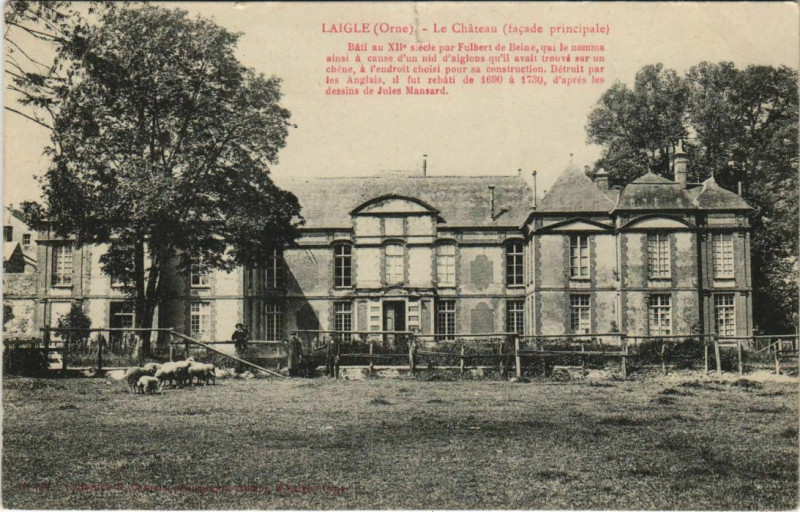 Carte postale ancienne Laigle Le Chateau France