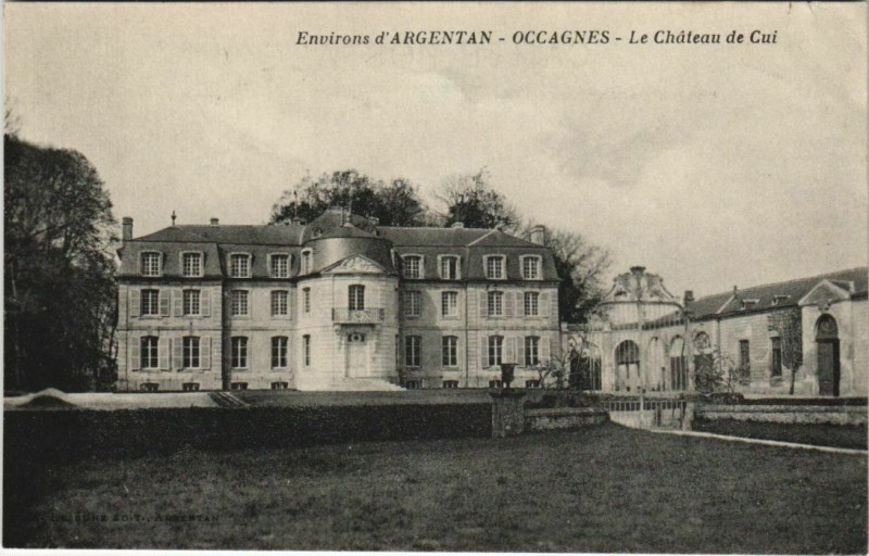 Carte postale ancienne Occagnes Le Chateau de Cui France à Occagnes