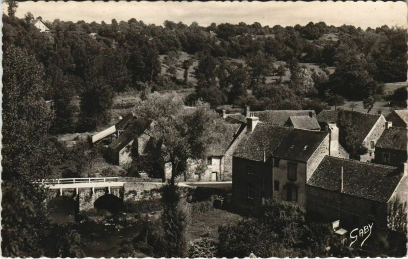 Carte postale ancienne Le vieux Pont et la Vallee France à Saint-Céneri-le-Gérei