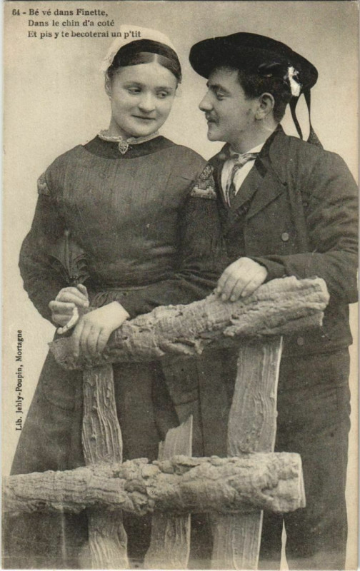 Carte postale ancienne Be ve dans Finette France