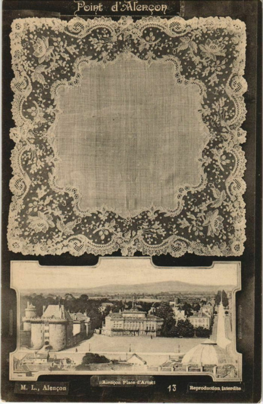 Carte postale ancienne Point d'Alencon France