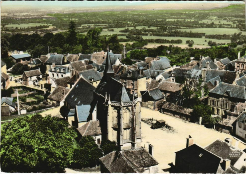 Carte postale ancienne Exmes Vue Generale France