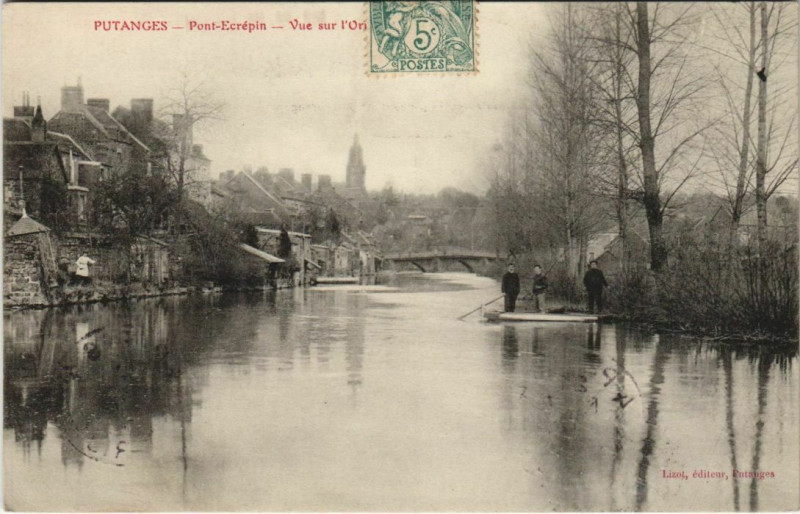 Carte postale ancienne Putanges Pont-Ecrepin France