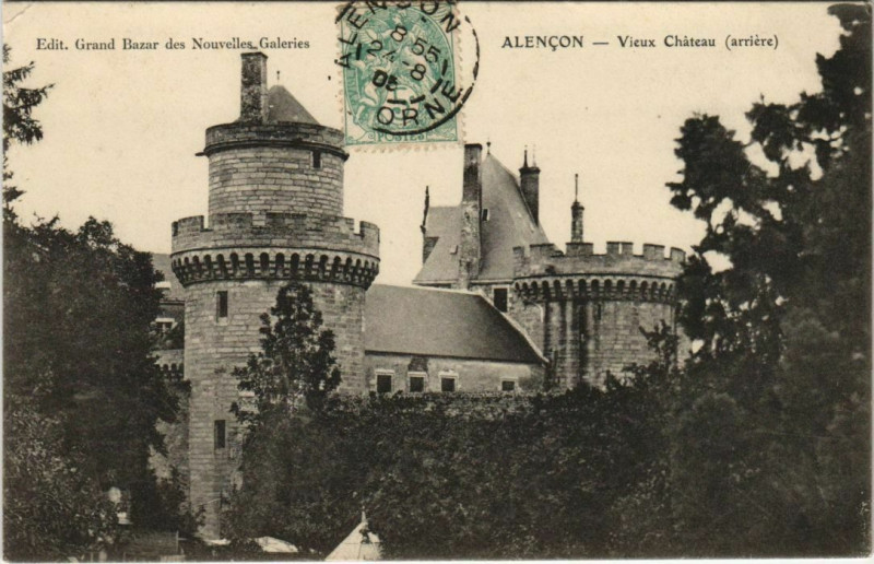 Carte postale ancienne Alencon Vieux Chateau France à Alençon