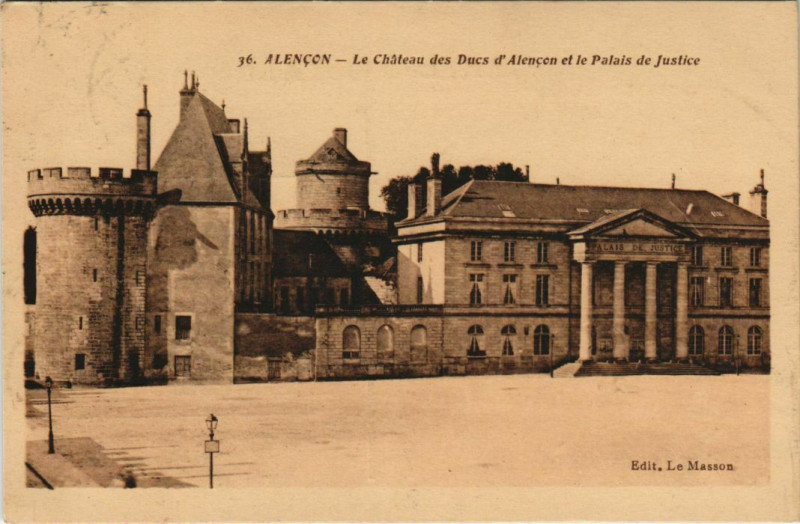 Carte postale ancienne Alencon Le Chateau des Ducs France à Alençon