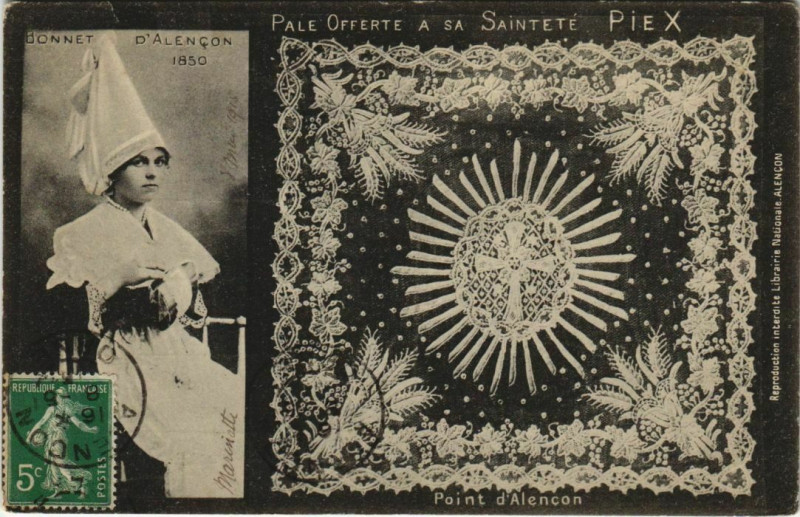 Carte postale ancienne Alencon Souvenir d'Alencon France à Alençon