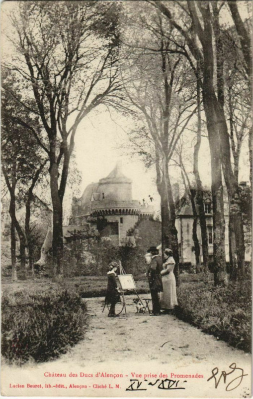 Carte postale ancienne Alencon Vue prise des Promenades France à Alençon