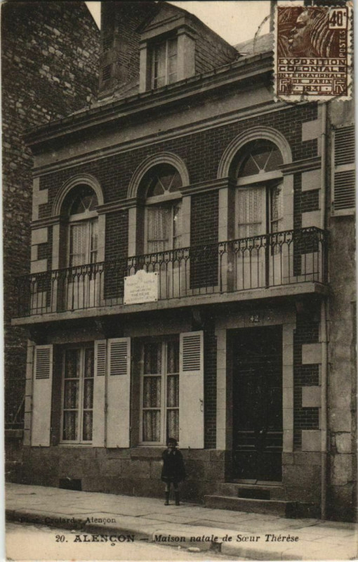 Carte postale ancienne Alencon Maison natale de Soeur Therese France à Alençon