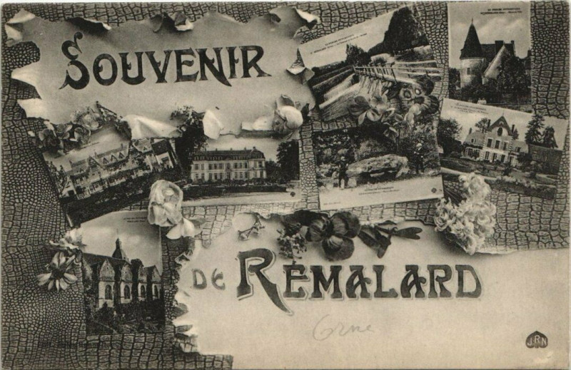 Carte postale ancienne Souvenir de Remalard