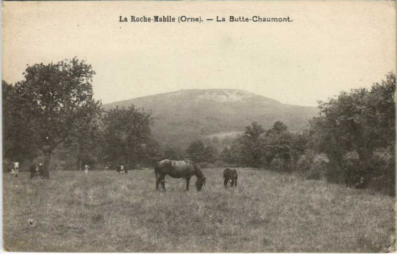 Carte postale ancienne La Roche Mabile-La Butte Chaumont à Chaumont