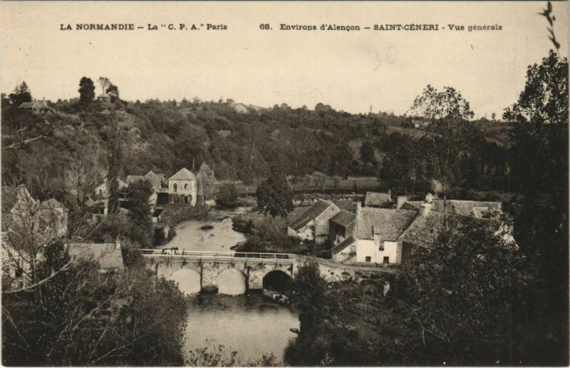 Carte postale ancienne Saint-Ceneri-Vue générale à Ri