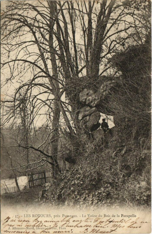 Carte postale ancienne Les Rorours - La Voute du Blois de la Parapelle