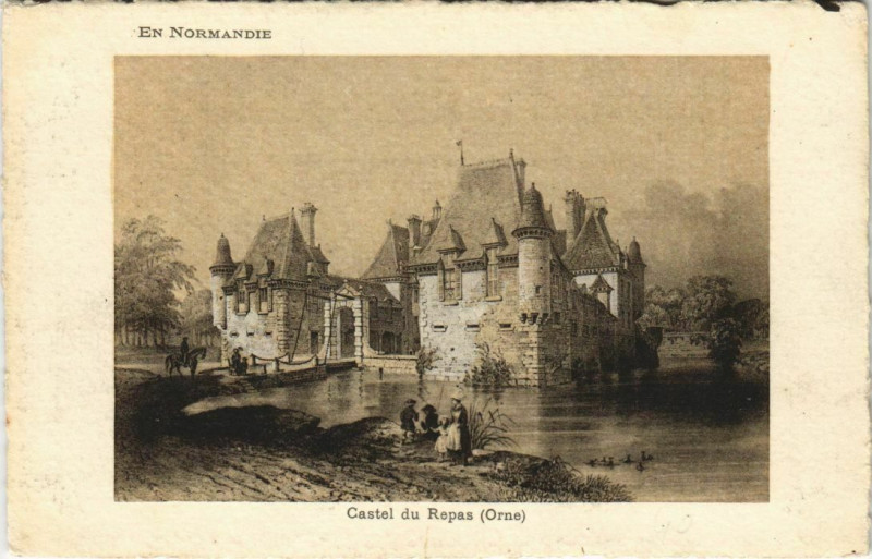 Carte postale ancienne Castel du Repas