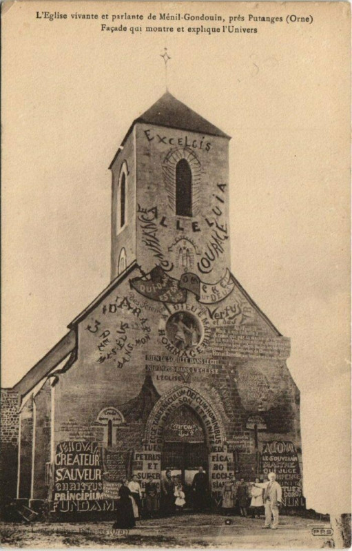 Carte postale ancienne L'Eglise vivante et parlante de Menil-Gondouin à Ménil-Gondouin