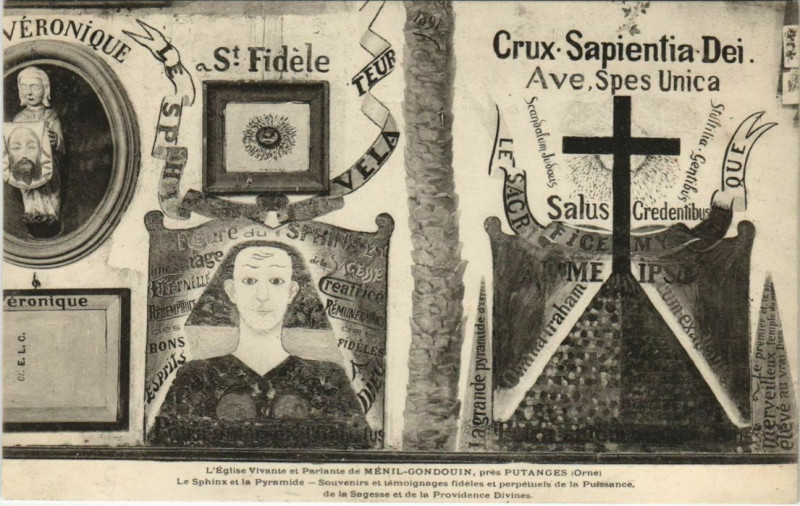 Carte postale ancienne L'Eglise Vivante et Parlante de Menil-Gondouin à Ménil-Gondouin