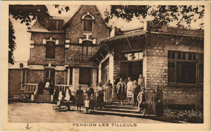 Carte postale ancienne Pension les Tilleuls