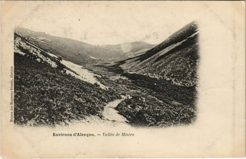 Carte postale ancienne Alencon - Vallée de Misére à Alençon