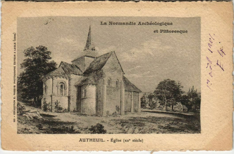 Carte postale ancienne Autheuil-Eglise