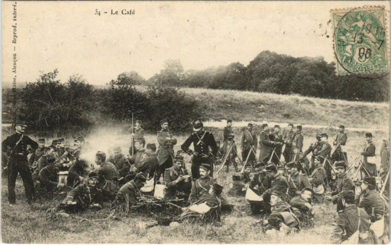 Carte postale ancienne Le Café