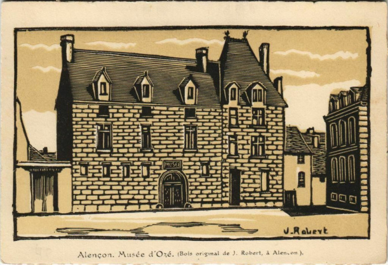 Carte postale ancienne Alencon - Musée d'Ozé à Alençon