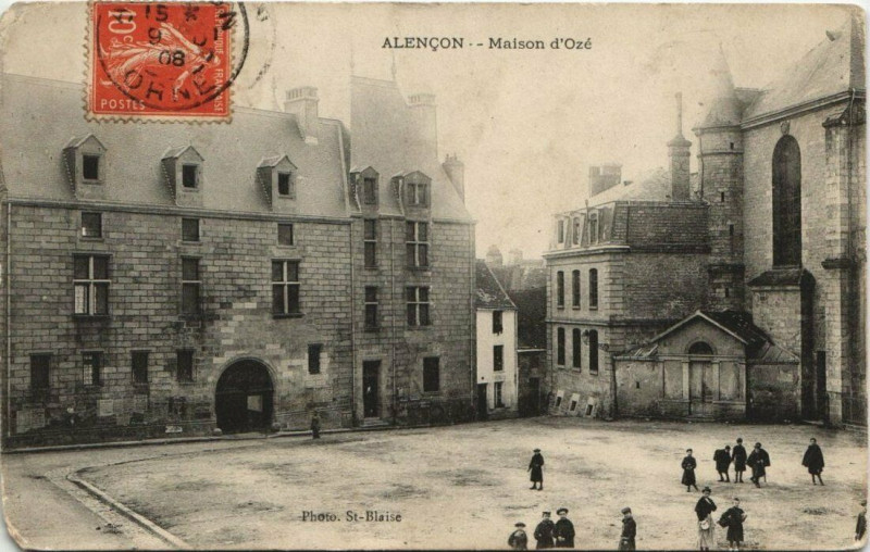 Carte postale ancienne Alencon - Maison d'Ozé à Alençon