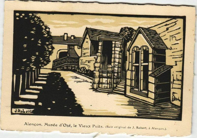Carte postale ancienne Alencon - Musée d'Ozé le Vieux Puits à Alençon