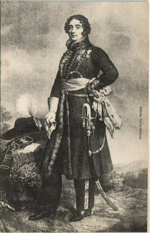 Carte postale ancienne Marie Pierre Louis Comte de Protté à Ri
