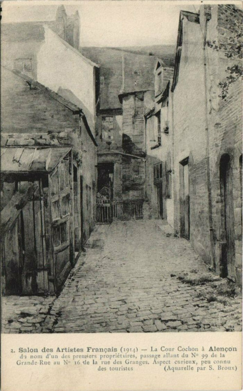 Carte postale ancienne Alencon-Salon des Artistes Francais à Alençon