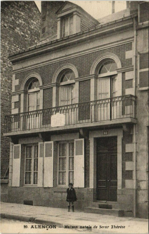 Carte postale ancienne Alencon-Maison natale de Soeur Thérése à Alençon