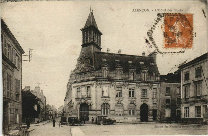 Carte postale ancienne Alencon-L'Hótel des Postes à Alençon