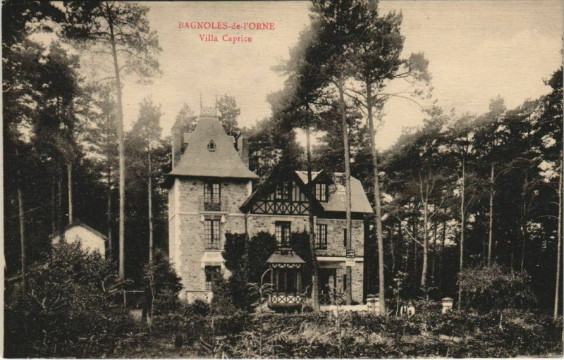 Carte postale ancienne Bagnoles-de-l'Orne-Villa Cprice à Ri