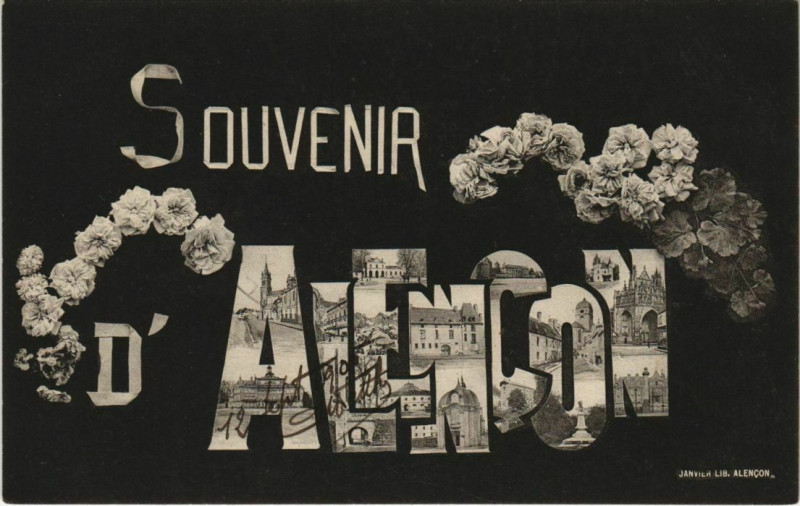 Carte postale ancienne Souvenir d'Alencon