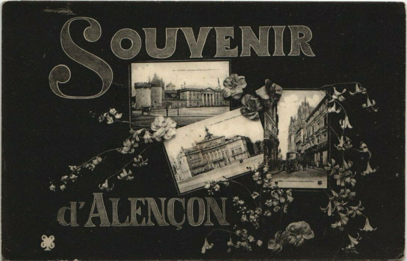 Carte postale ancienne Souvenir d'Alencon