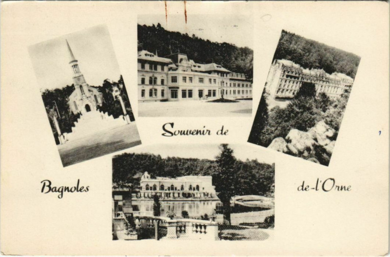 Carte postale ancienne Souvenir de Bagnoles-de-l'Orne