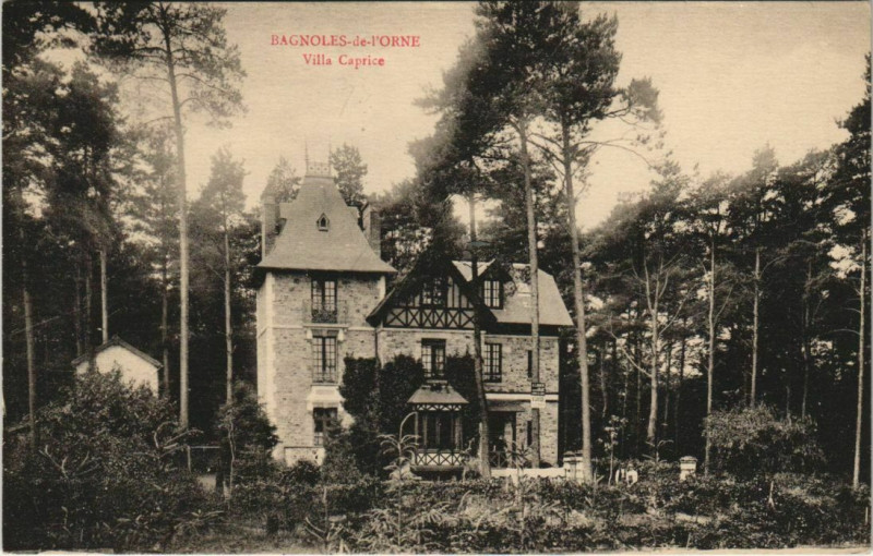 Carte postale ancienne Bagnoles-de-l'Orne-Villa Caprice à Ri