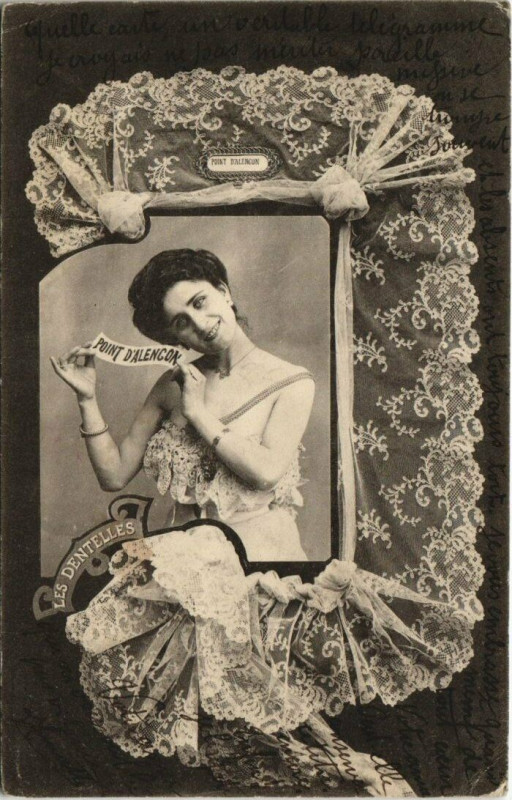 Carte postale ancienne Point d'Alencon
