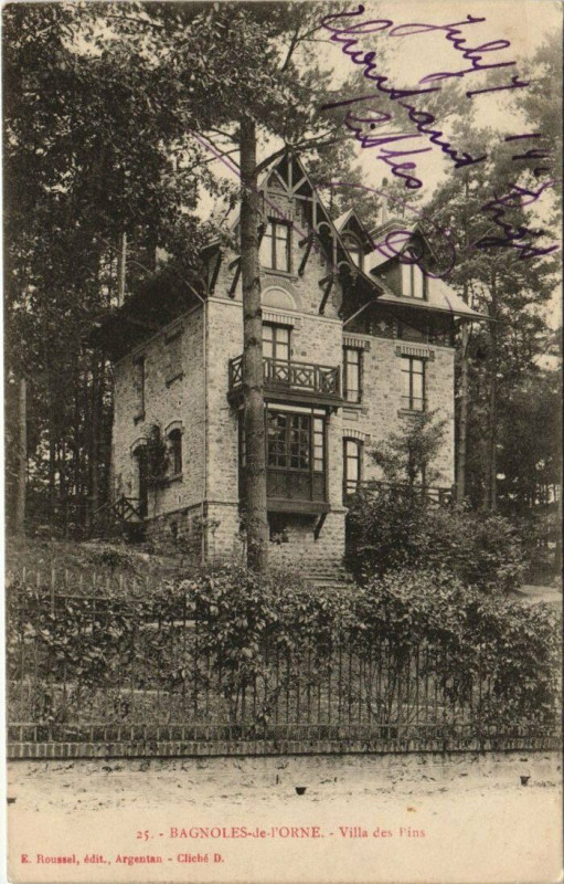 Carte postale ancienne Bagnoles-de-l'Orne-Villa des Pins