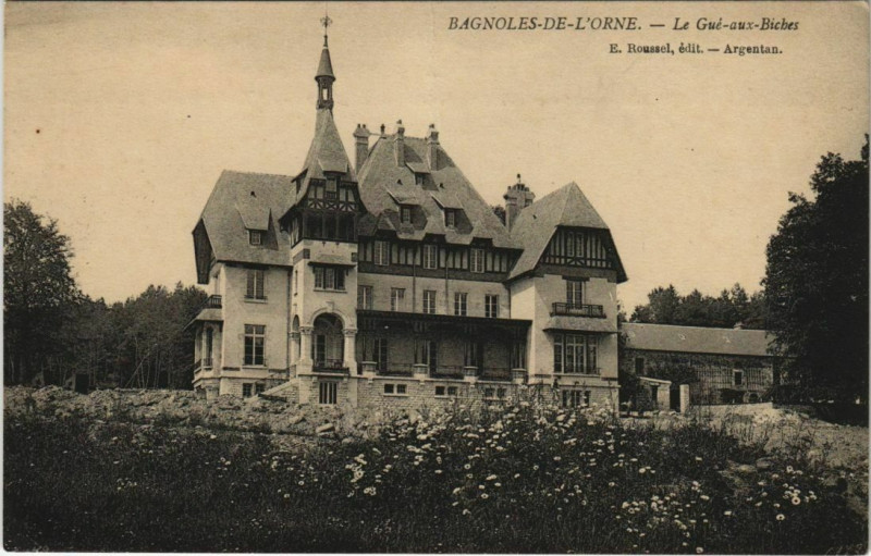 Carte postale ancienne Bagnoles-de-l'Orne-Le Gué aux Biches
