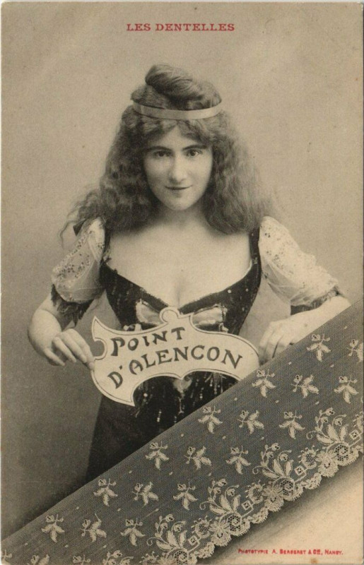 Carte postale ancienne Point d'Alencon