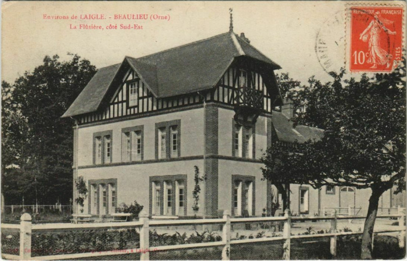 Carte postale ancienne Beaulieu-La Flutiére à Beaulieu